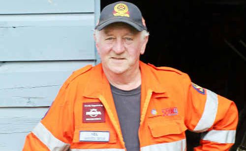 Warwick SES Volunteer Neil Sims. Warwick SES Volunteer Neil Sims.